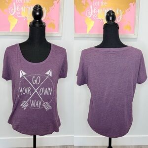 Choke Graphic Adventure Purple Short Sleeve Tee (S)